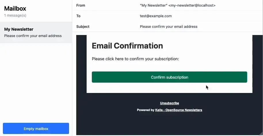 Animation showing the updated double opt-in verification process with an additional automatic verification step.