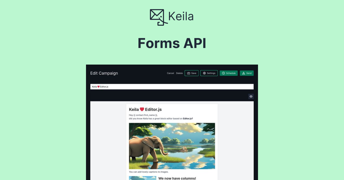 Forms API - Keila